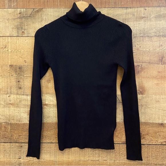 Sweaters - Ribbed All Black Turtleneck ~ Perfect Basic for your Wardrobe